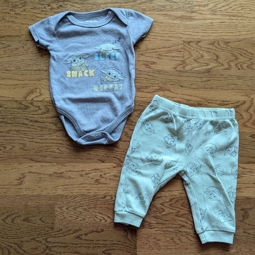 Star Wars - Grogu / Yoda Bodysuit and Pants Set